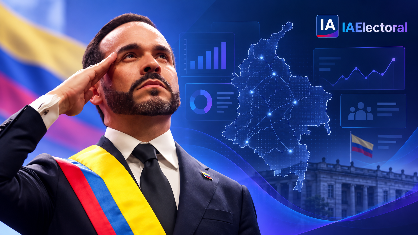 Composición de datos sobre la aprobación digital del primer mes de Gobierno